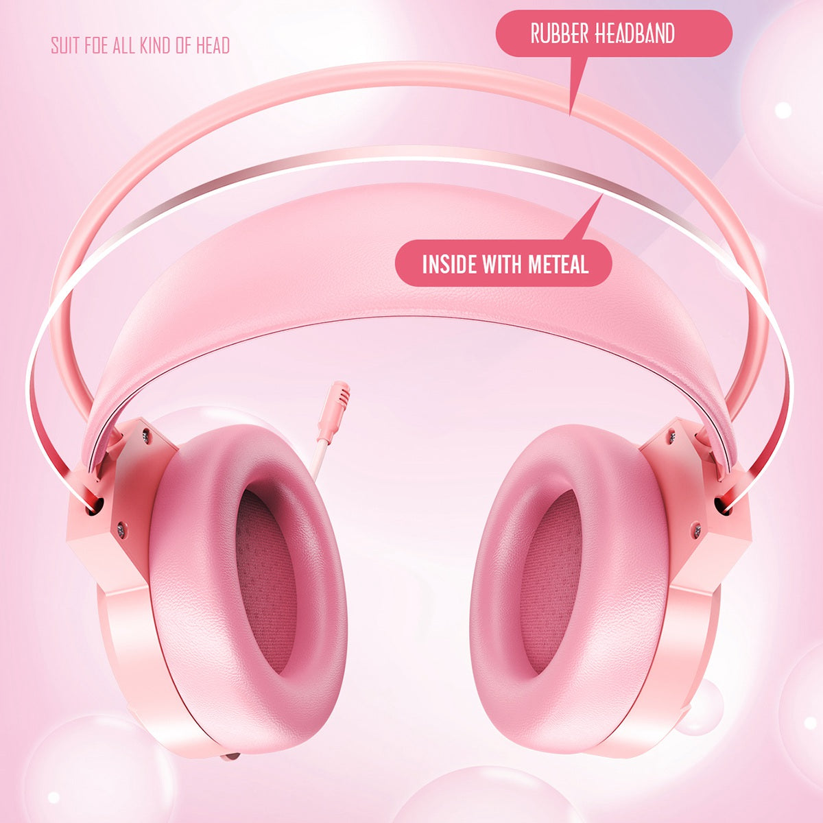 BATXELLENT H81 RGB Wired Headset Adjustable Gaming Headphone Noise Canceling Earphone with Mic for PC, Laptops, Mobile Phones