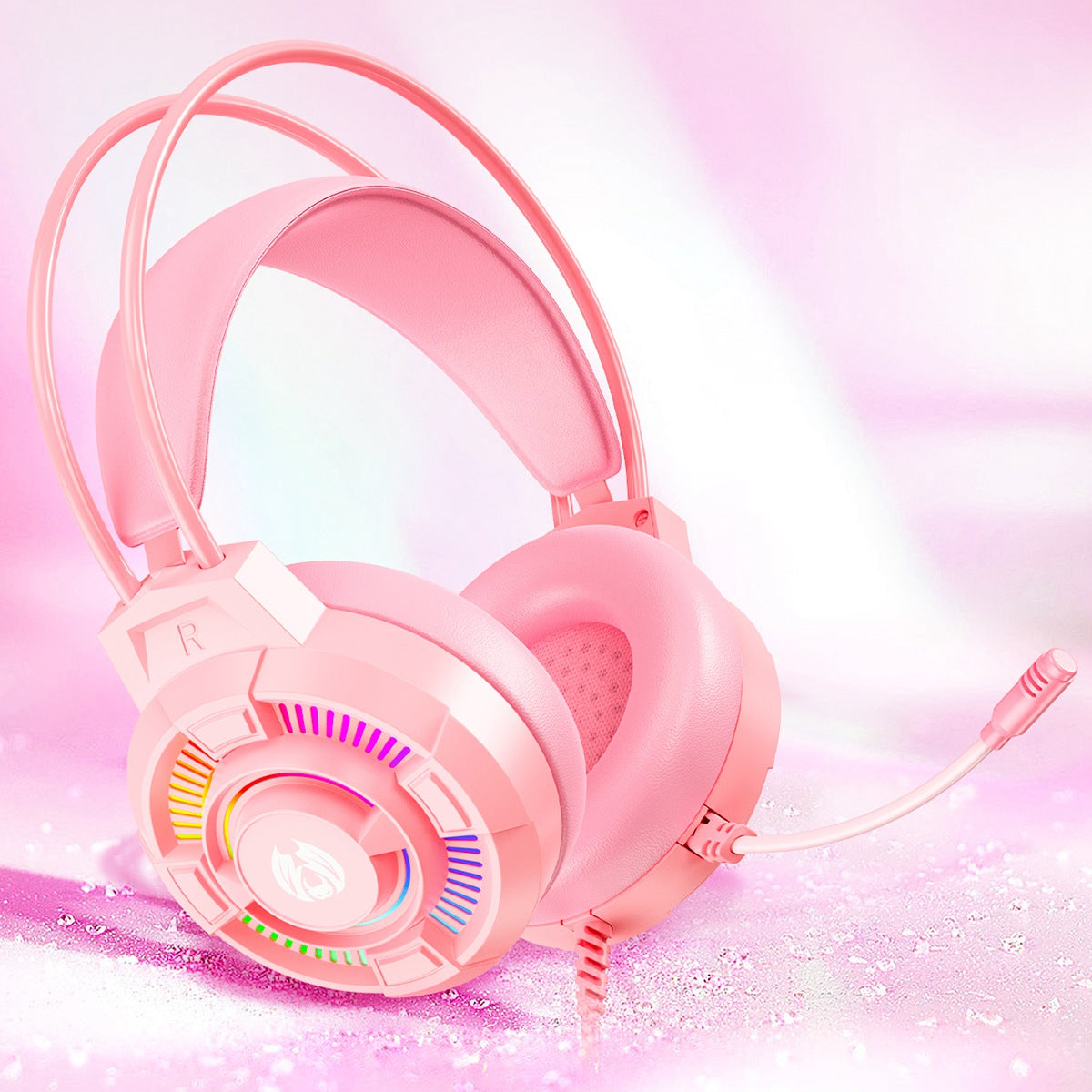 BATXELLENT H81 RGB Wired Headset Adjustable Gaming Headphone Noise Canceling Earphone with Mic for PC, Laptops, Mobile Phones