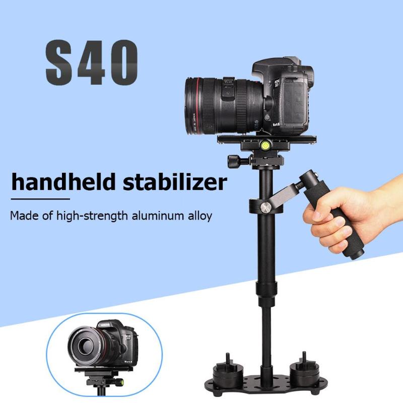 S40 Handheld Stabilizer 40cm Aluminum Alloy Photographic Video Stabilizer for Steadycam Steadicam DSLR Camera Camcorder