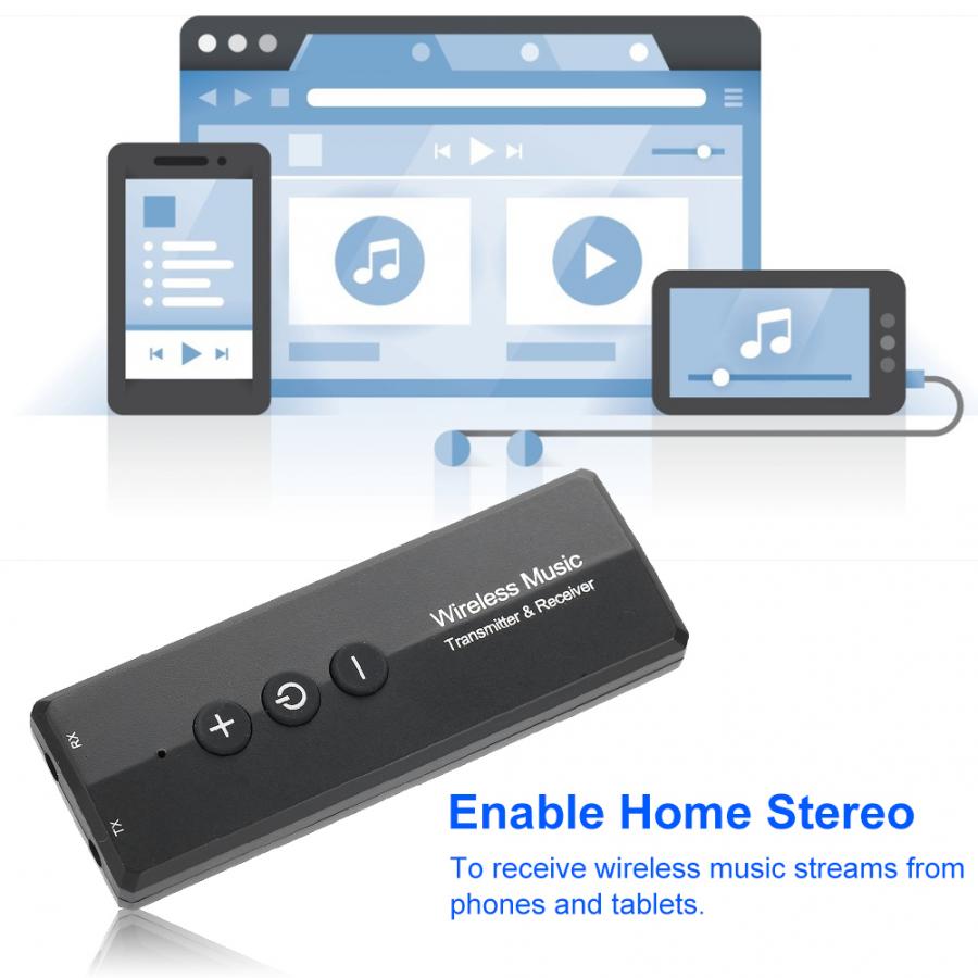 ZF-360A 3 in 1 Bluetooth 5.0 Receiver Transmitter Rechargeable Wireless AUX Audio Adapter