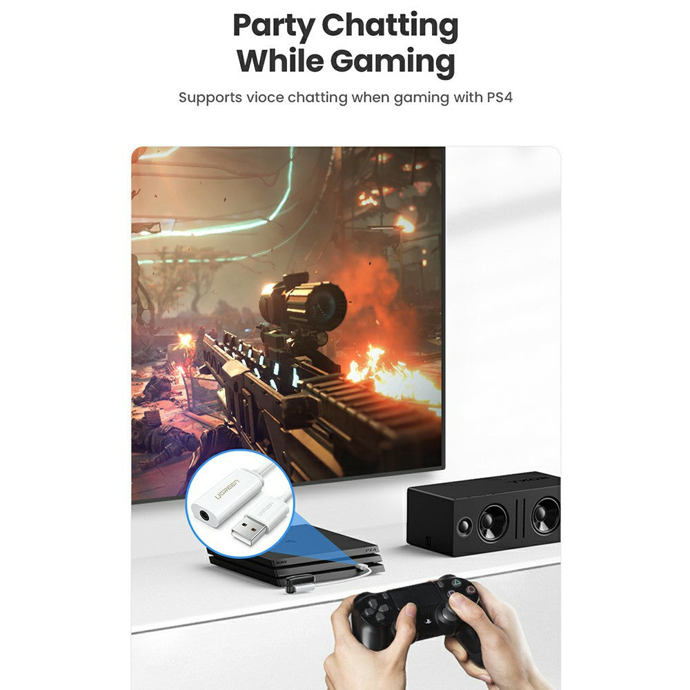 UGREEN 80188 Bluetooth 5.0 Transmitter 3.5mm Audio Adapter APTX LL Wireless Transmitter for Nintendo Switch