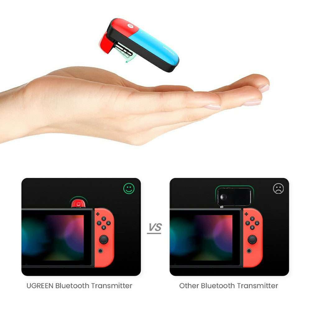 UGREEN 80188 Bluetooth 5.0 Transmitter 3.5mm Audio Adapter APTX LL Wireless Transmitter for Nintendo Switch