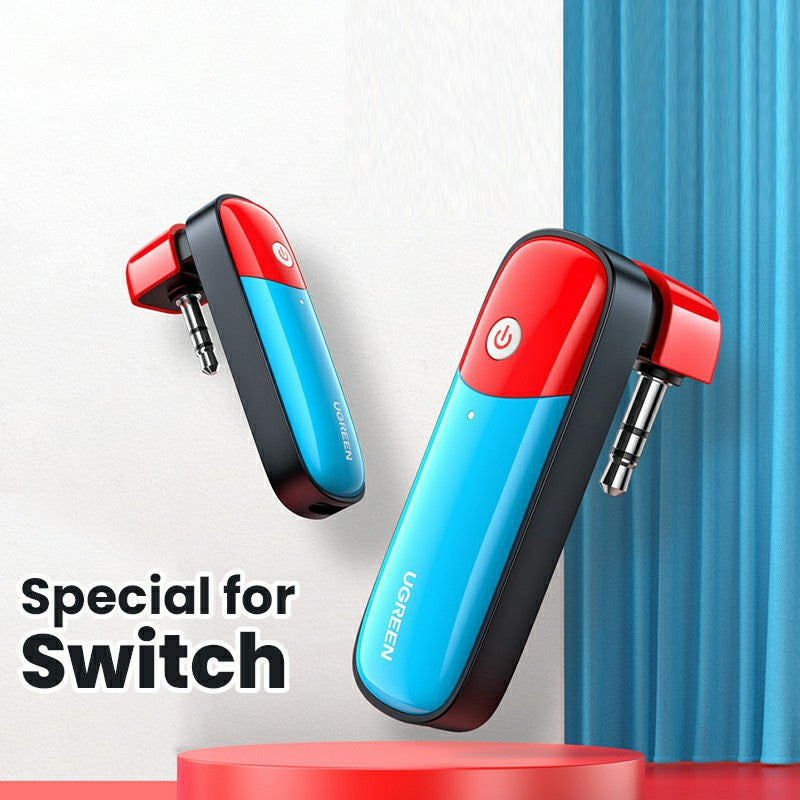 UGREEN 80188 Bluetooth 5.0 Transmitter 3.5mm Audio Adapter APTX LL Wireless Transmitter for Nintendo Switch