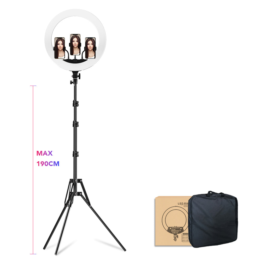 APEXEL APL-FL18JJ12 45cm LED Ring Light Photography Dimmable Lamp for Makeup Live Broadcasting