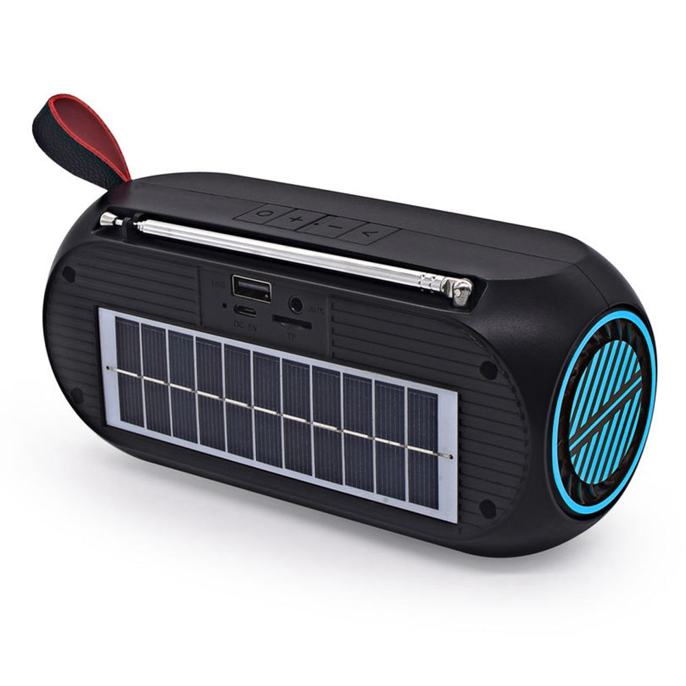 XM-U3S Wireless Bluetooth Speaker Household Outdoor U disk/TF Card Car Subwoofer Solar Power Speaker with FM Radio Function
