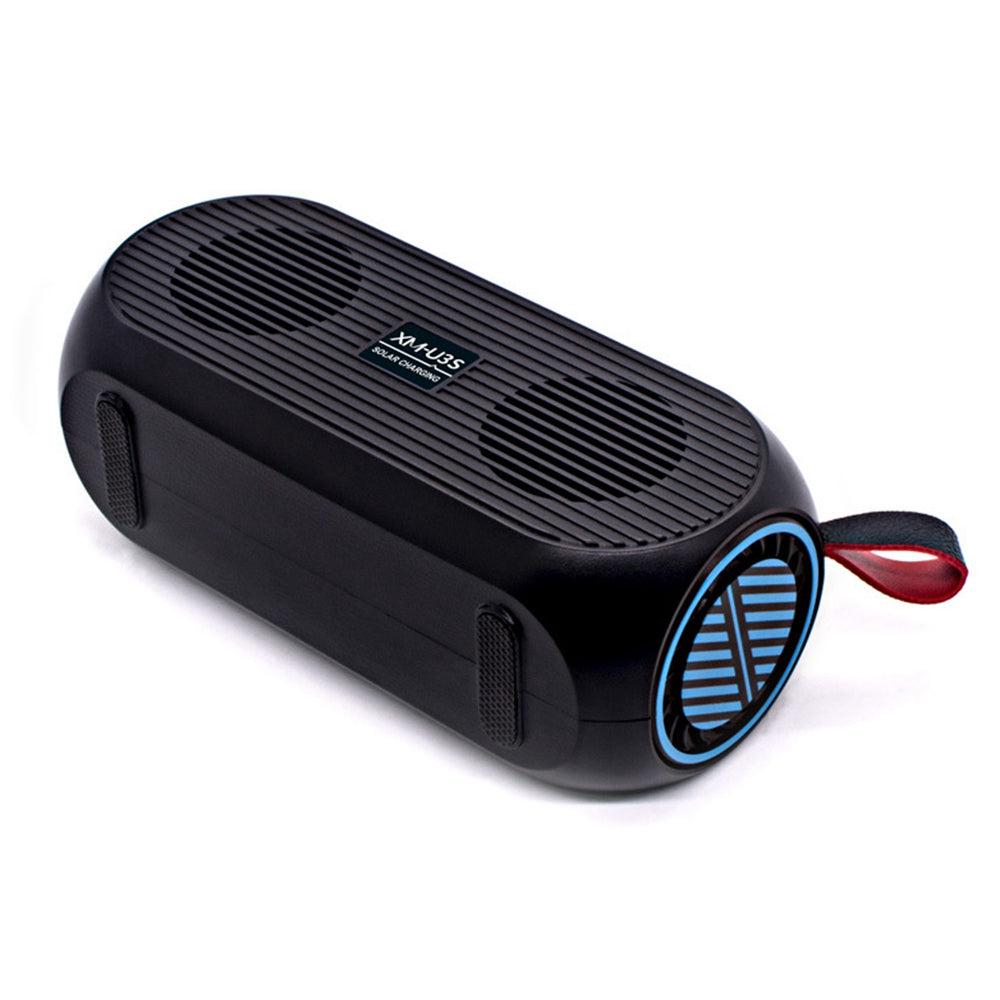 XM-U3S Wireless Bluetooth Speaker Household Outdoor U disk/TF Card Car Subwoofer Solar Power Speaker with FM Radio Function