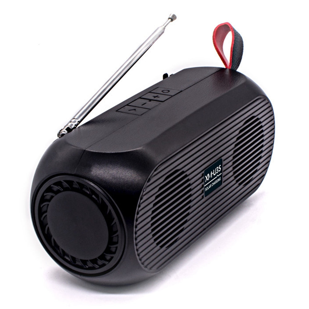 XM-U3S Wireless Bluetooth Speaker Household Outdoor U disk/TF Card Car Subwoofer Solar Power Speaker with FM Radio Function
