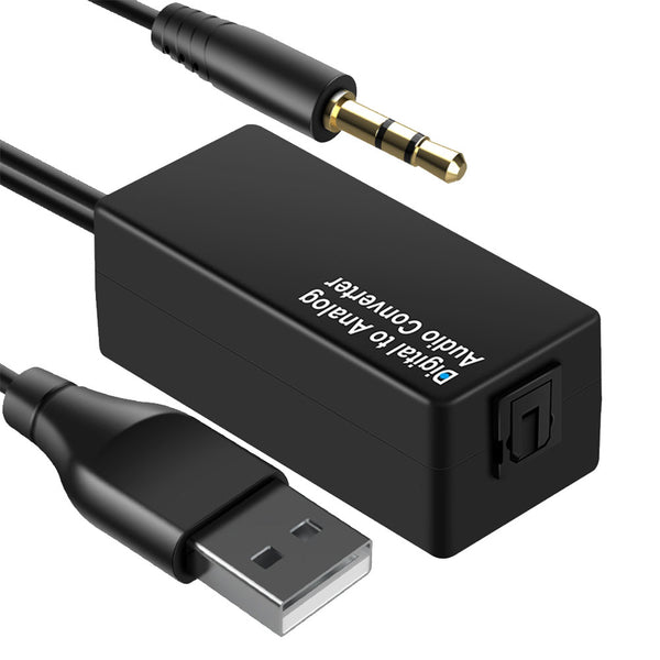D15 Audio Converter Adapter Cable Coaxial/Optical Fiber/3.5mm/USB Interface DAC