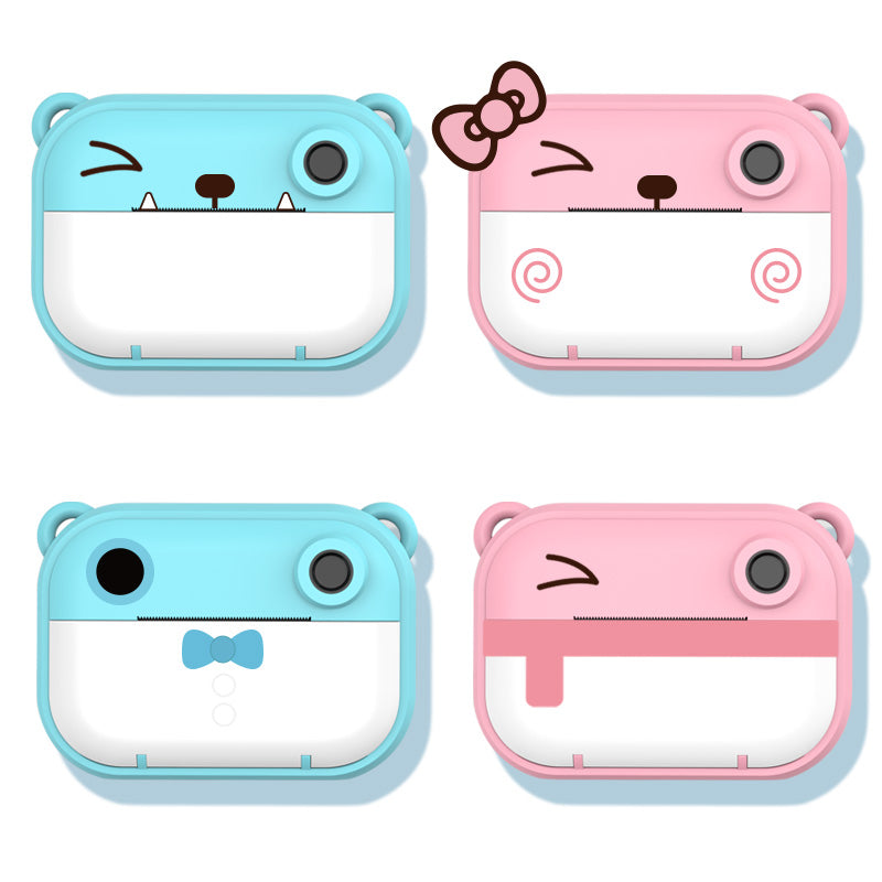 C3 Kids Cute Cartoon Instant Print Camera 2.4-inch IPS HD Screen Children Camcorder Toy