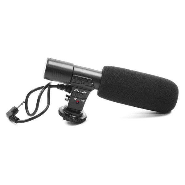 MIC-01 Mobile Phone Camera Microphone Professional Interview Capacitive Microphone for Live Streaming, Video Recording