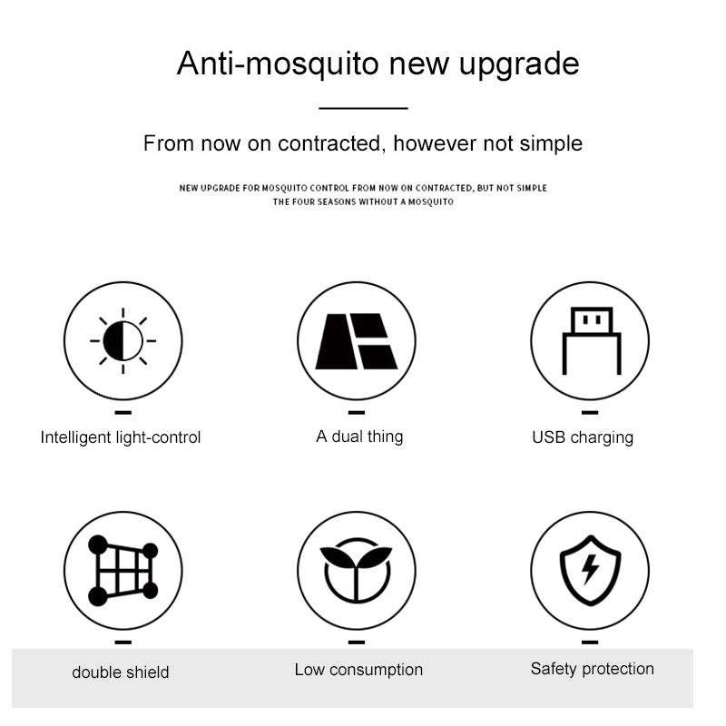 2-in-1 Multifunctional USB Charging Mosquito Swatter Electric Bug Lamp