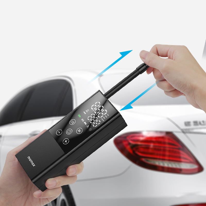 MOMAX ELECTRIC AIR PUMP Multifunctional Digital Display Inflator Portable Car Bike Motorcycle Air Pump