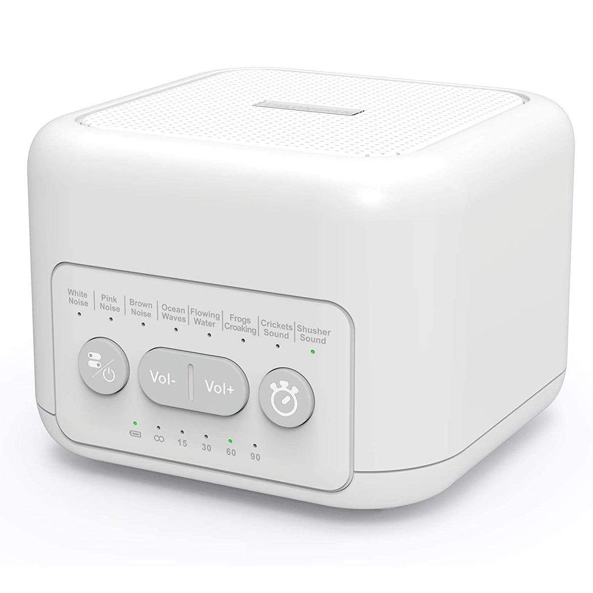 LIELONGREN F0076 Portable White Noise Alarm Clock Multi-functional Mini Alarm Clock for Home Office
