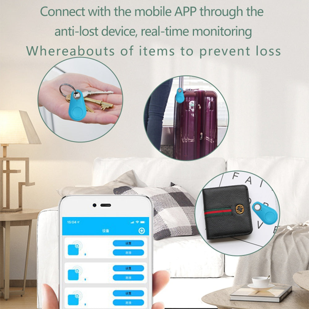 Smart Bluetooth Item Locator Finder Pet Key Wallet Dog Tracker Anti-Lost Tag Alarm Reminder