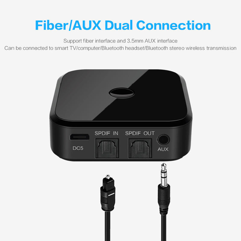 TX16 Apt-x HiFi Bluetooth Receiver Transmitter Wireless Adapter Fiber Optic Bluetooth Adapter for Smartphone PC TV