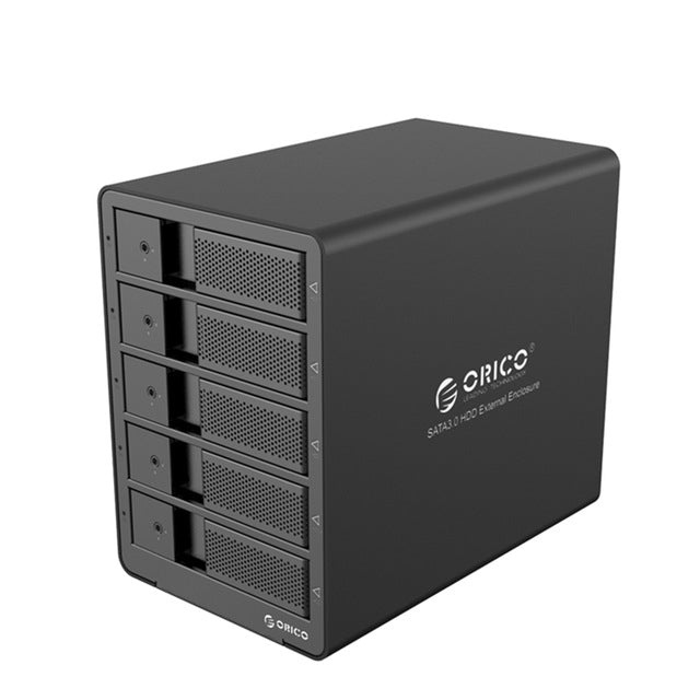 ORICO 9558RU3 Aluminum USB 3.0 5 Bay 3.5-inch SATA Hard Drive Enclosure with RAID Function
