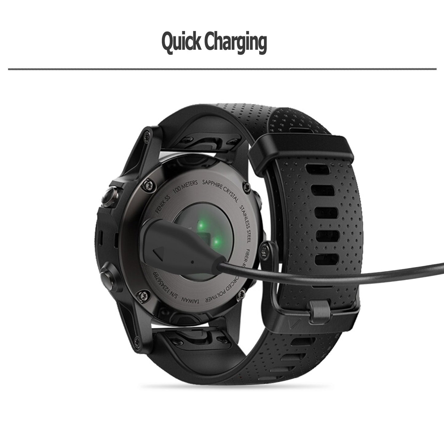 1m Smart Watch Fast Charging Cord Data Cable for Garmin Enduro/Forerunner 55/Forerunner 945 LTE/Forerunner 158/Venu2/Venu 2S