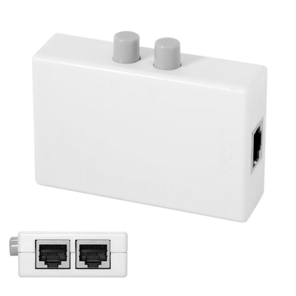 UTP STP 2 in 1 out 2 Ports RJ45 LAN CAT Network Switch Selector Internal External Networking Switcher Splitter Box