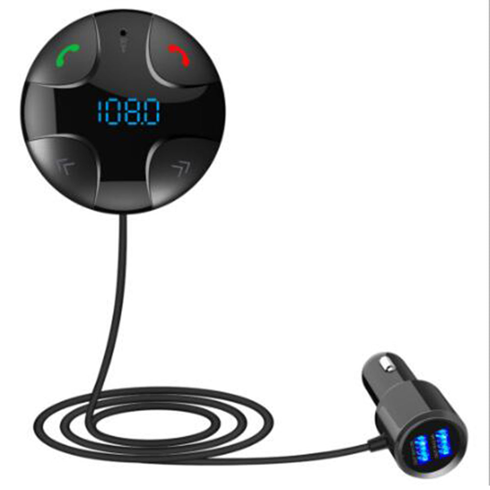 JEDX Bluetooth 4.2 Hands-free Car Kit Music MP3 Player Dual USB Car Charger