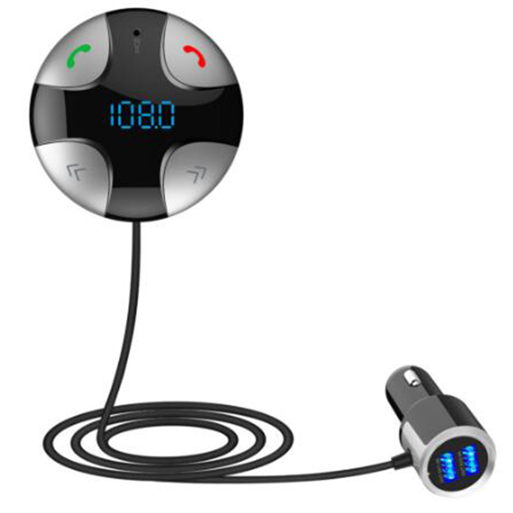 JEDX Bluetooth 4.2 Hands-free Car Kit Music MP3 Player Dual USB Car Charger