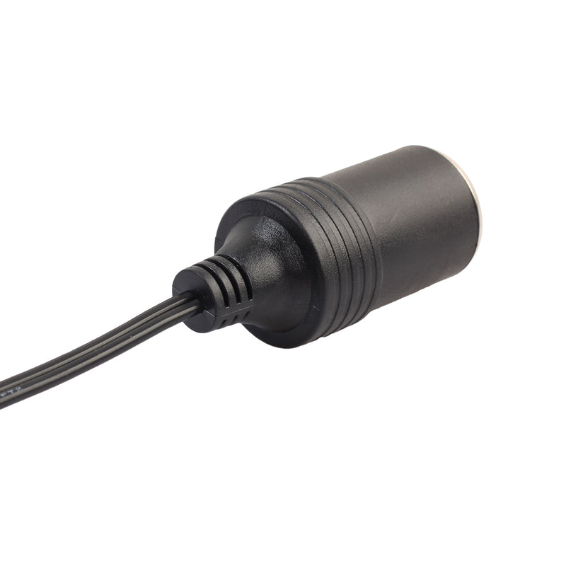 12-24V Female Car Cigarette Lighter Socket to DC5521 Female Power Adapter Cable