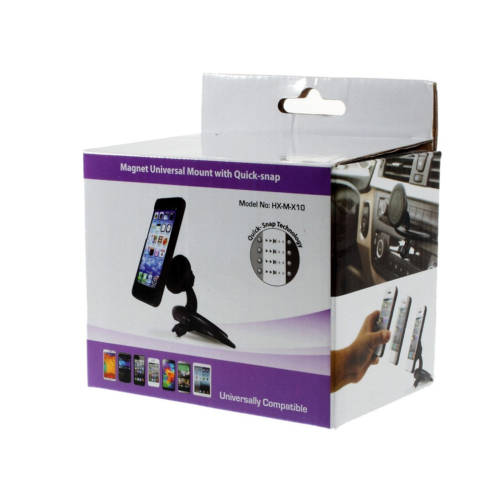 Swivel Ball-head Magnetic Car CD Slot Mount Holder w/ Quick-snap for iPhone 6 5s 5 4s 4