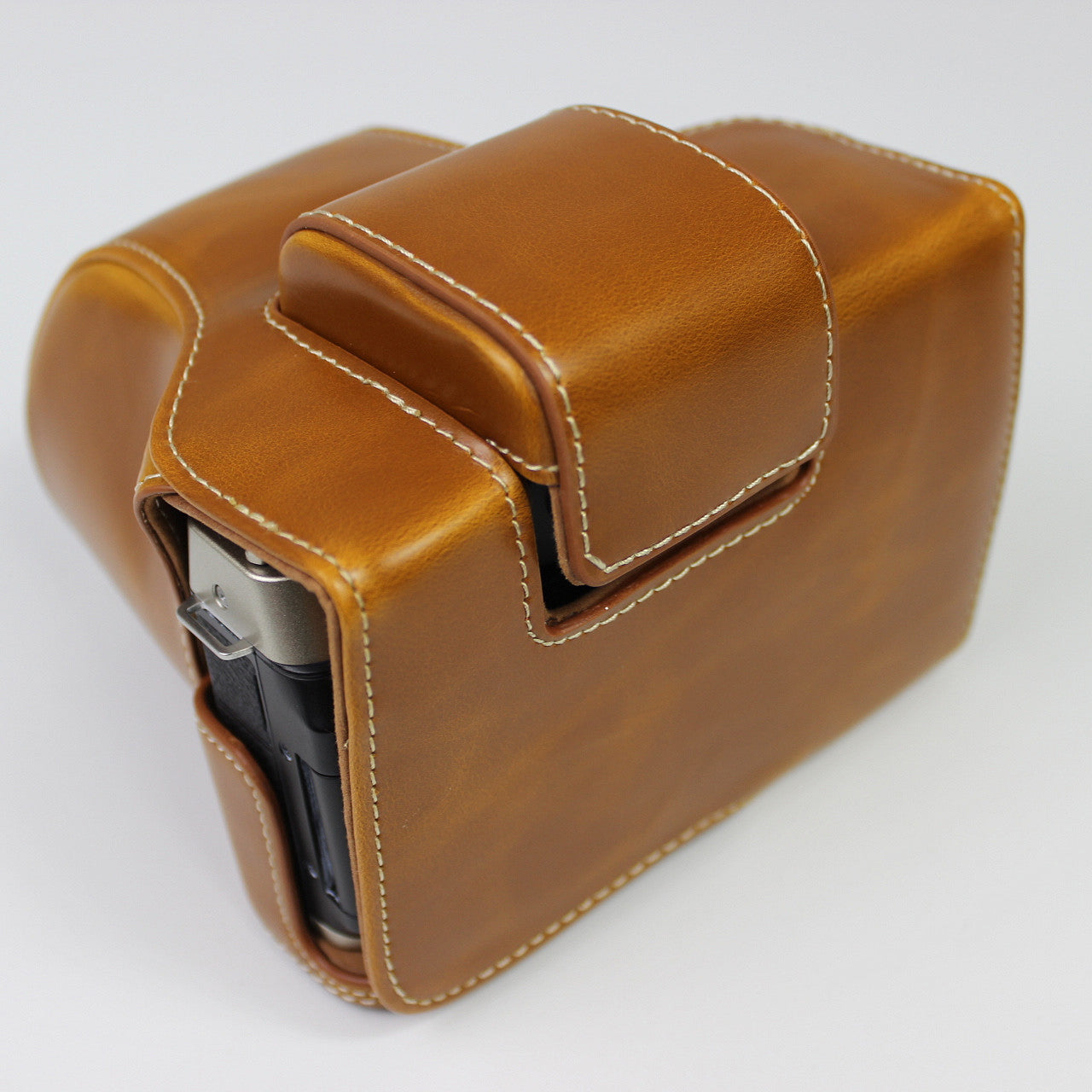PU Leather Half Camera Case Cover for Fujifilm Fuji X-T200