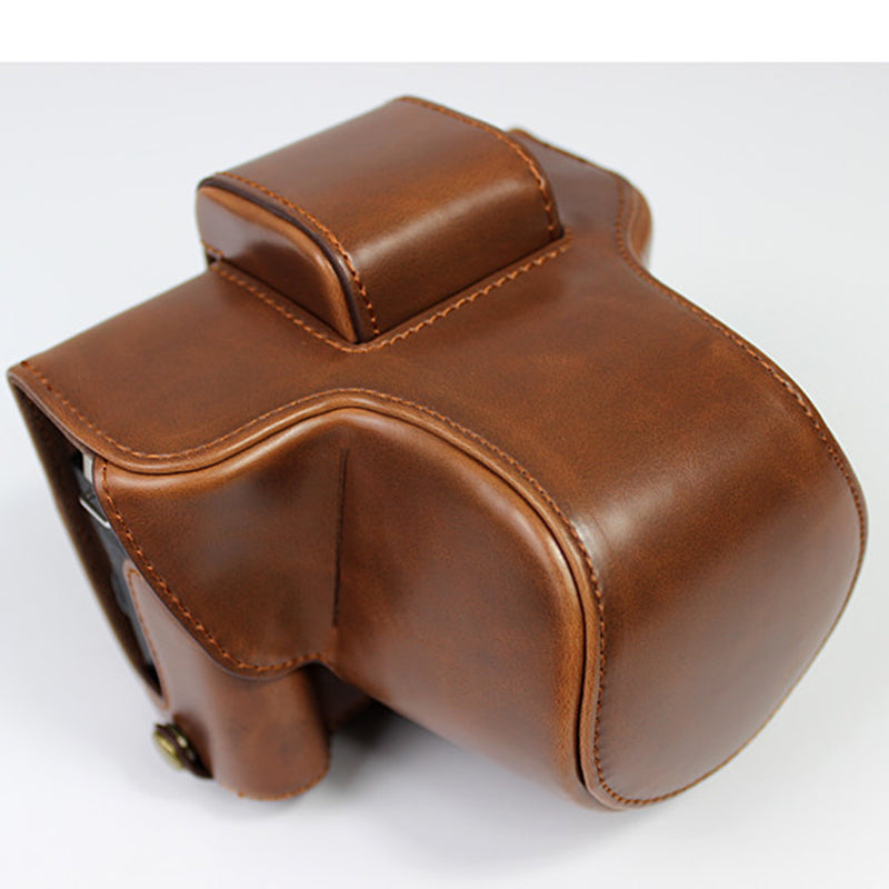 PU Leather Half Camera Case Cover for Fujifilm Fuji X-T200