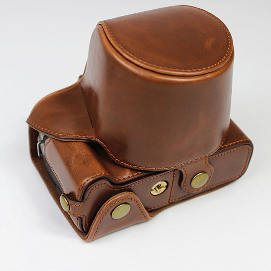 PU Leather Half Camera Case Cover for Fujifilm Fuji X-T200