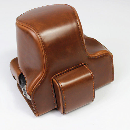 PU Leather Half Camera Case Cover for Fujifilm Fuji X-T200