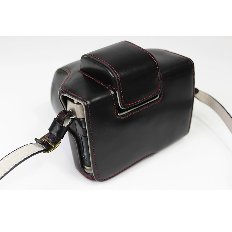 PU Leather Half Camera Case Cover for Fujifilm Fuji X-T200