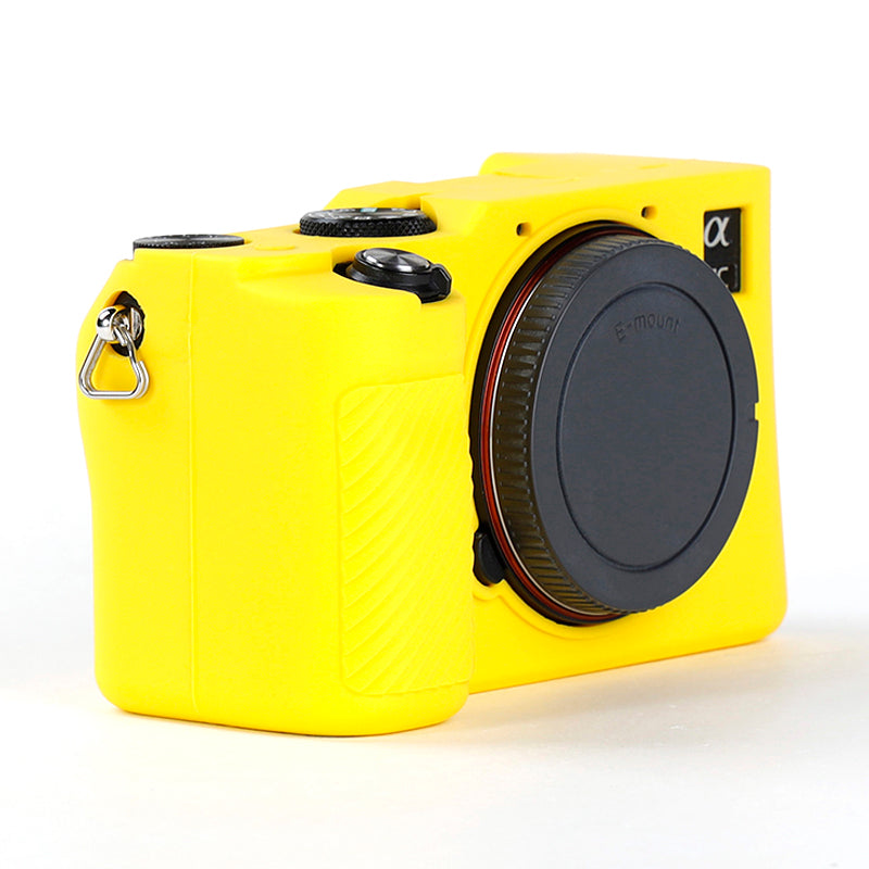 For Sony A7C Anti-slip Dust-proof Anti-collision Silicone ILDC Camera Protective Cover Case