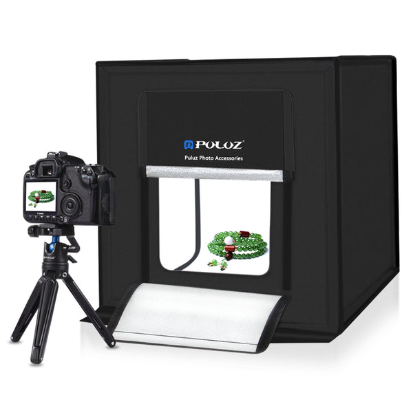 PULUZ PU5060 Portable Photography studio Softbox 60cm Folding 60W 5500K LED White Light Photo Lighting Studio Shooting Tent