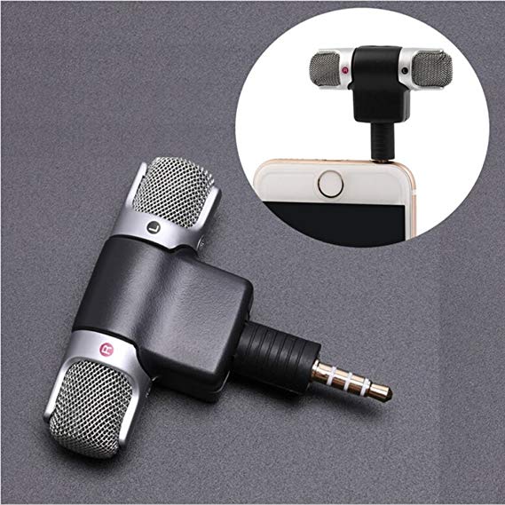 Mini Portable Microphone with 3.5mm Stereo Earphone