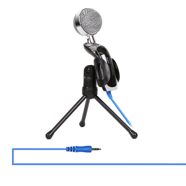 YANMAI SF-922 3.5mm Desktop Microphone with Tripod Stand for Sound Recording, Video Conference, Chatting, Singing