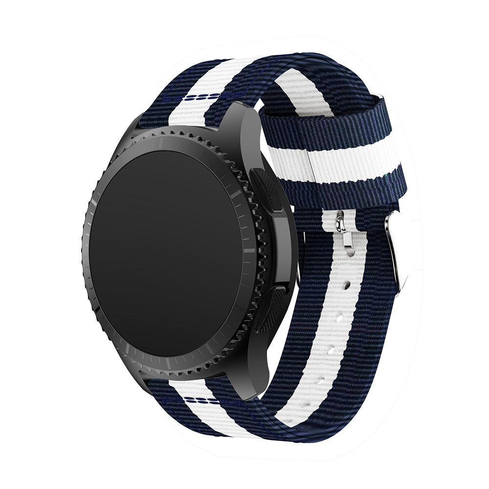 22mm Woven Nylon Adjustable Replacement Watch Band for Samsung Gear S3 Frontier / Classic