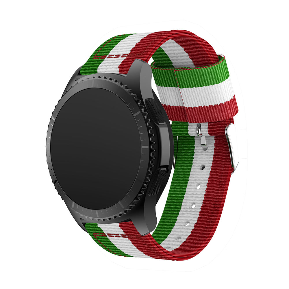 22mm Woven Nylon Adjustable Replacement Watch Band for Samsung Gear S3 Frontier / Classic