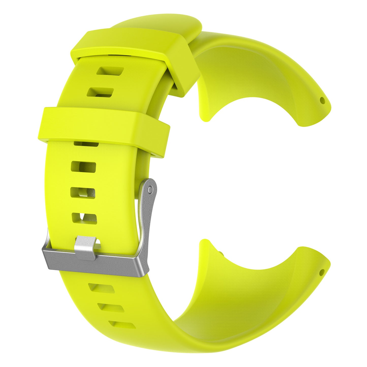 Flexible Silicone Watch Strap with Installation Tools for Suunto Core All Black