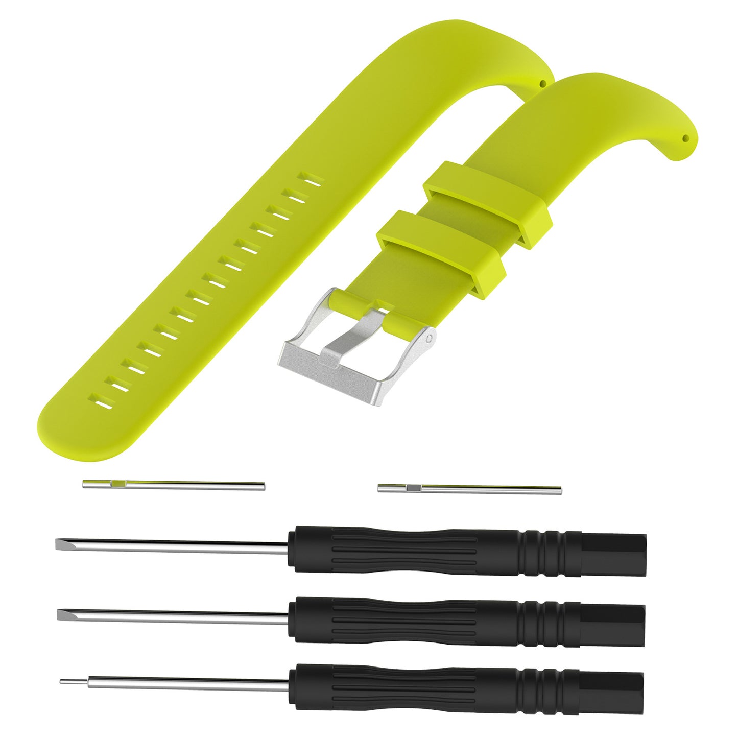 Flexible Silicone Watch Strap with Installation Tools for Suunto Core All Black