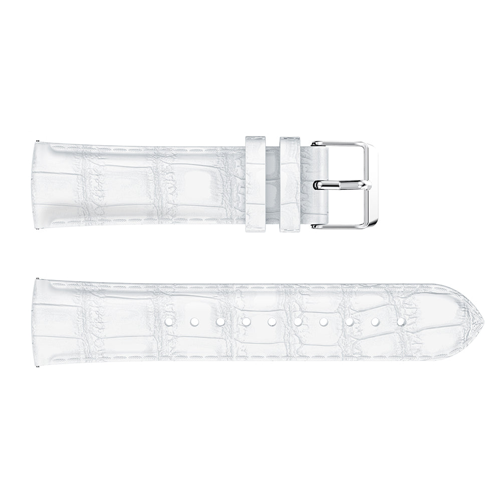 20mm Crocodile Texture Genuine Leather Watch Strap for Samsung Galaxy Gear Sport