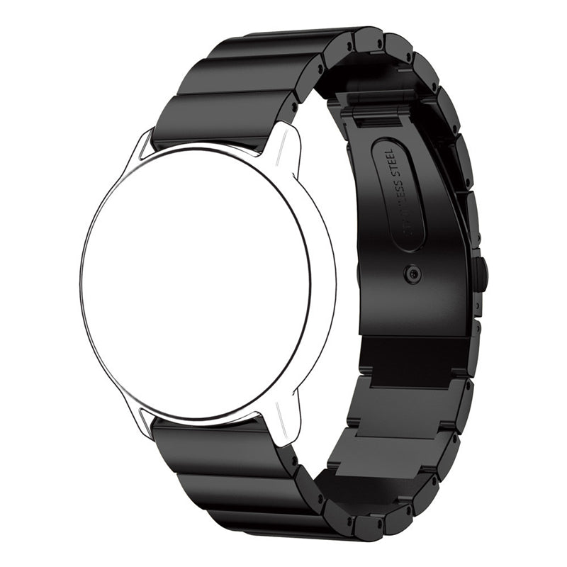 20mm Stainless Steel Solid Chain Watch Band Replacement with Folding Clasp for Huawei Watch 2