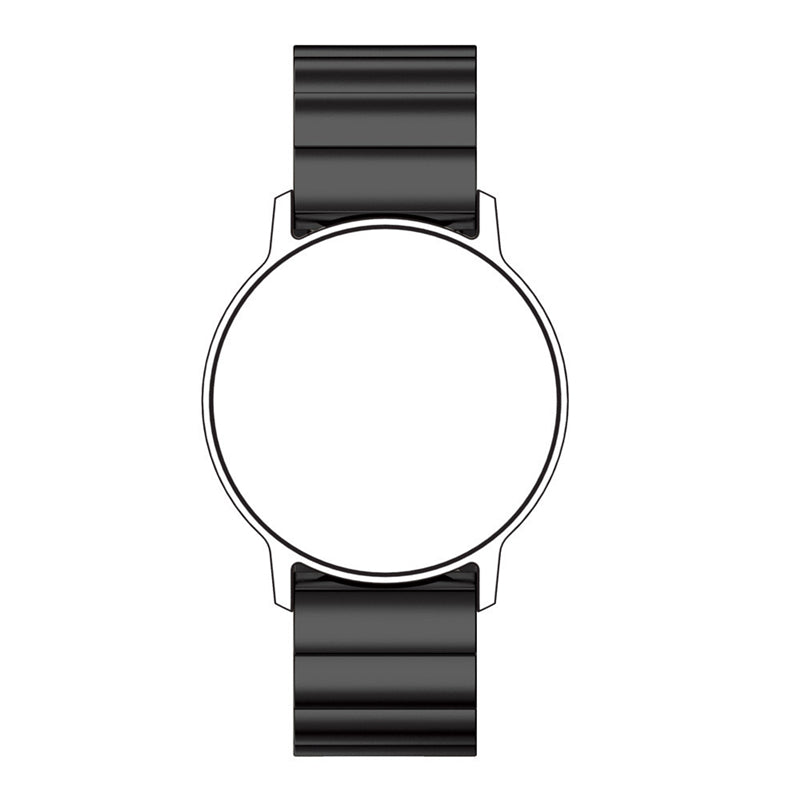 20mm Stainless Steel Solid Chain Watch Band Replacement with Folding Clasp for Huawei Watch 2
