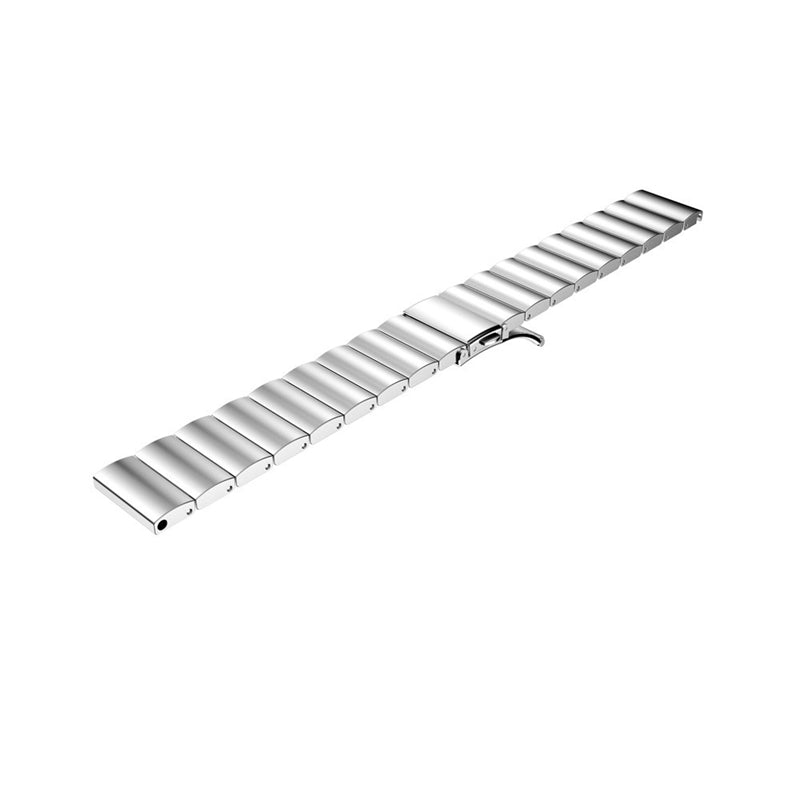 20mm Stainless Steel Solid Chain Watch Band Replacement with Folding Clasp for Huawei Watch 2