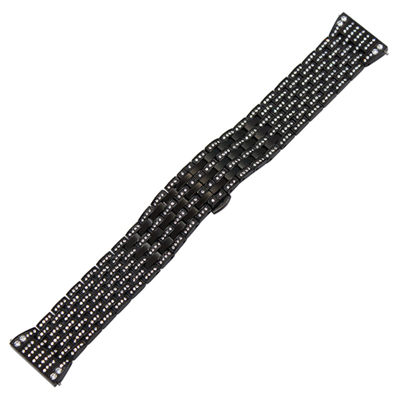 20mm Shiny Rhinestone Decor Stainless Steel Watchband with Butterfly Buckle for Samsung Gear S2 Classic