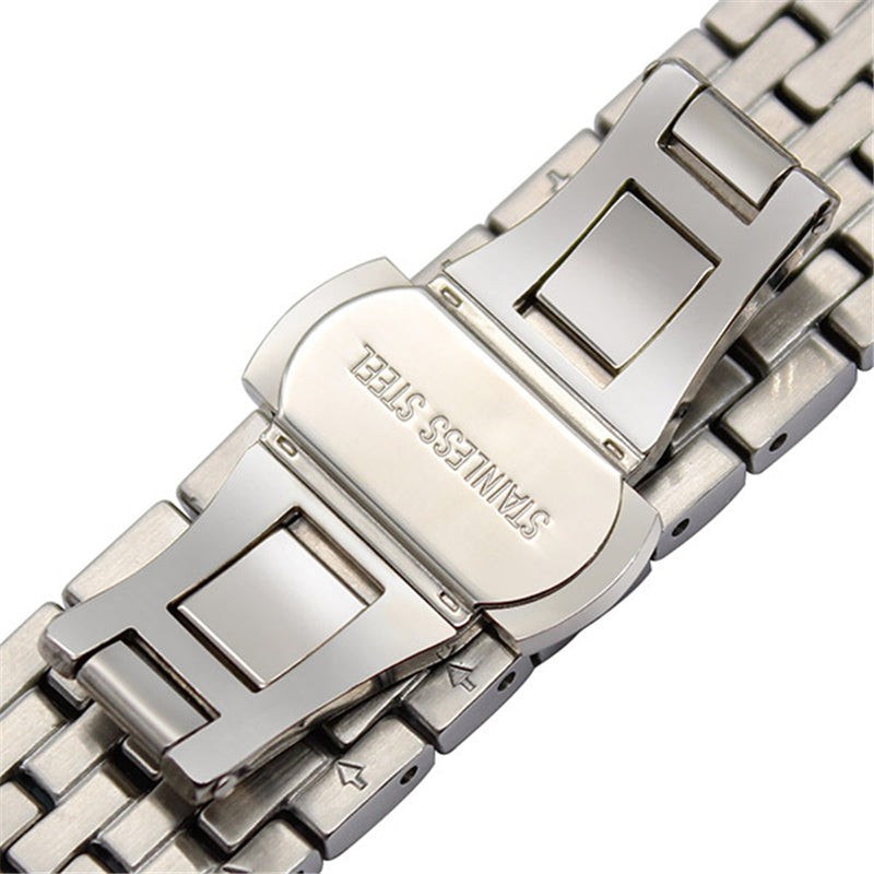 20mm Shiny Rhinestone Decor Stainless Steel Watchband with Butterfly Buckle for Samsung Gear S2 Classic
