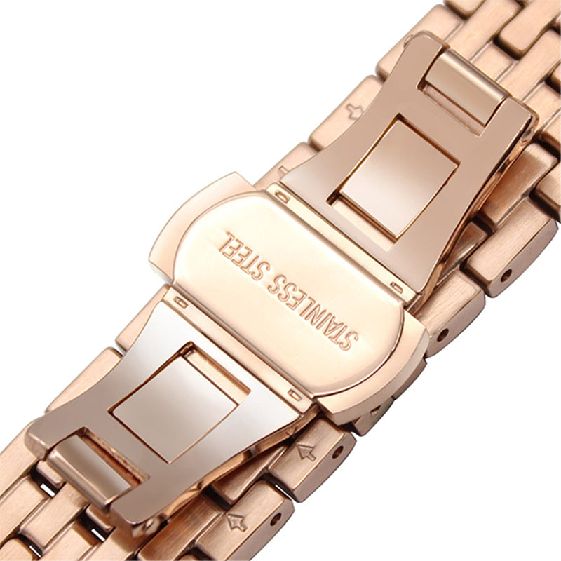 20mm Shiny Rhinestone Decor Stainless Steel Watchband with Butterfly Buckle for Samsung Gear S2 Classic