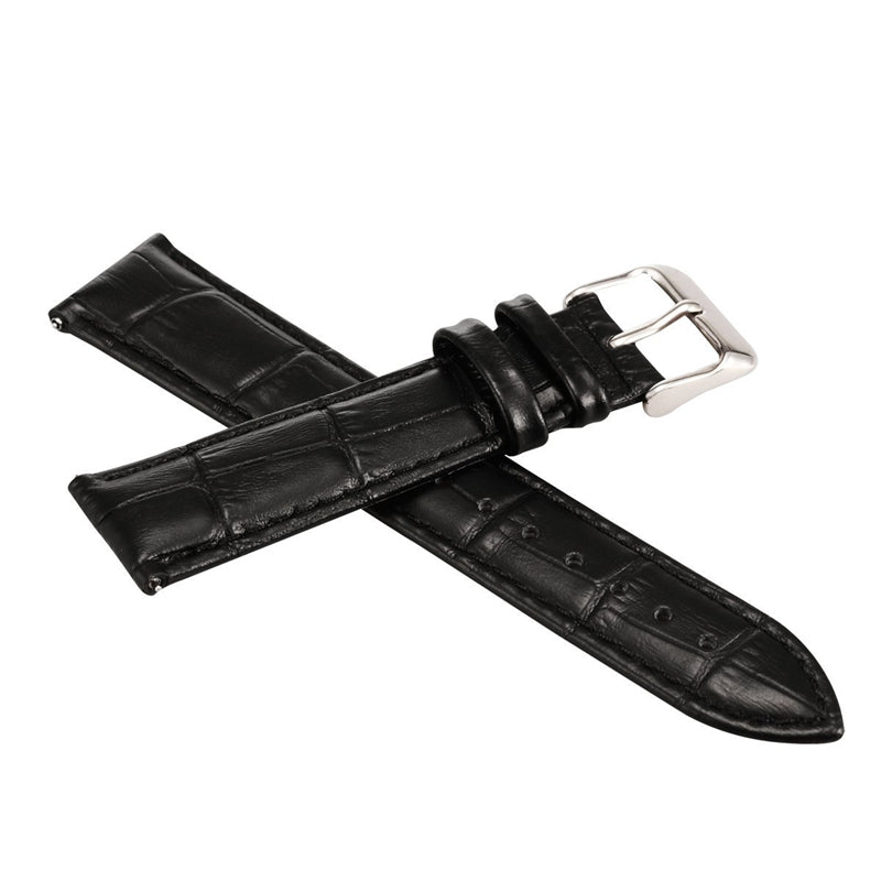 22mm Crocodile Texture PU Leather Watch Strap for Samsung Gear S3 Frontier / S3 Classic