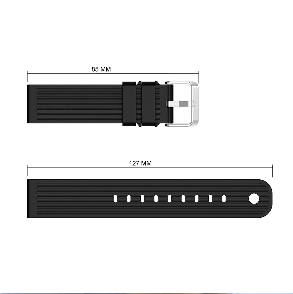 20mm Forehead Wrinkles Texture Soft Silicone Watch Band for Huami Amazfit Watch Youth Edition
