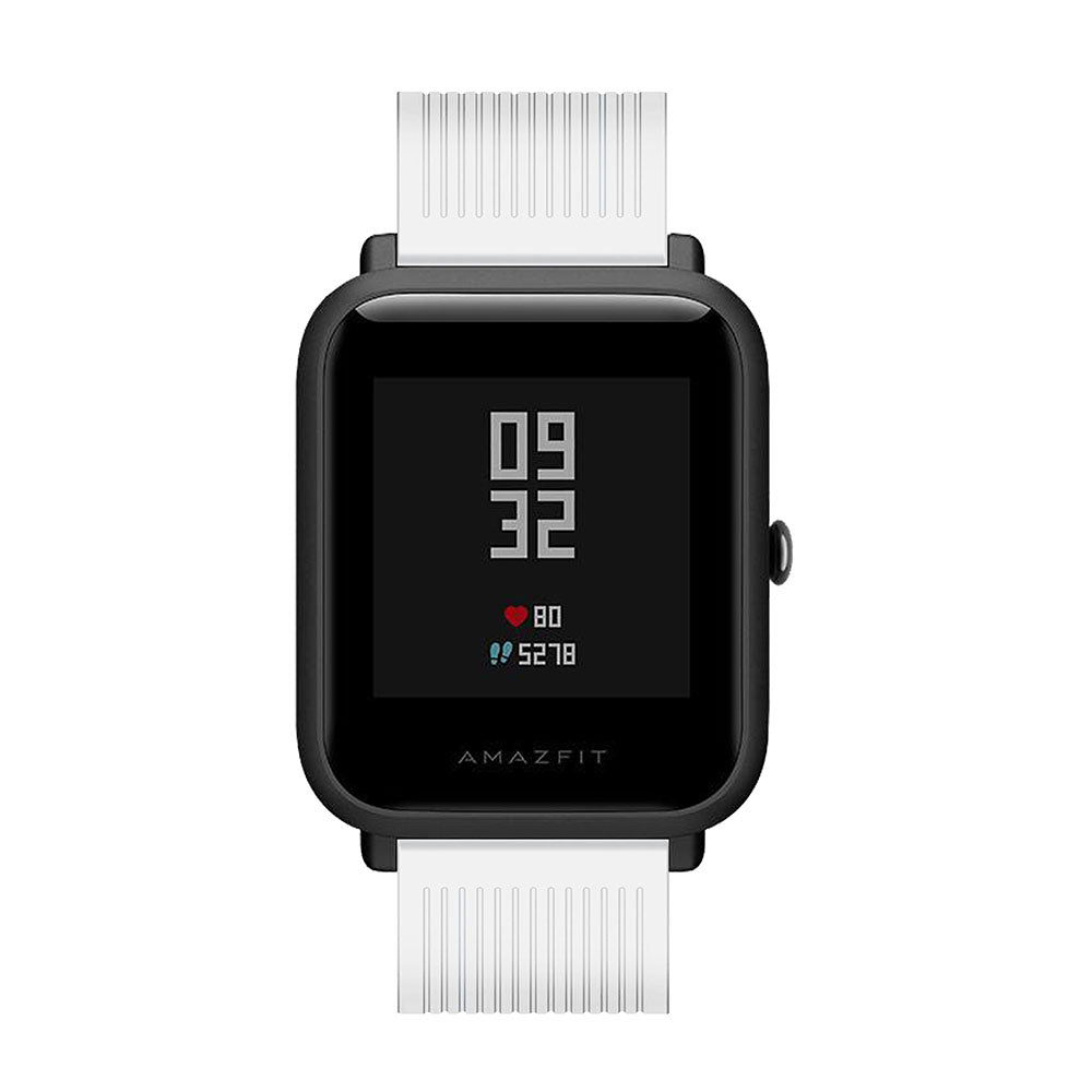 20mm Forehead Wrinkles Texture Soft Silicone Watch Band for Huami Amazfit Watch Youth Edition