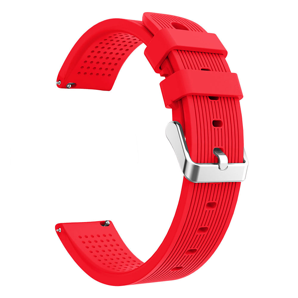 20mm Forehead Wrinkles Texture Soft Silicone Watch Band for Huami Amazfit Watch Youth Edition